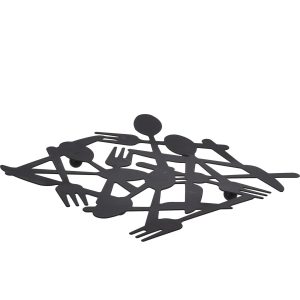 Βάση Για Κατσαρόλες  Μαύρο Μέταλλο 19×19.5x1cm
