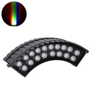 TREELIGHT-JINA 90695 Κυρτή Μπάρα Φωτισμού Wall Washer με Αντιθαμβωτική Γρίλια Ειδική για Φυτά – Δέντρα LED 18W 1530lm 10° DC 24V Αδιάβροχο IP67 L29 x W11 x H10.5cm RGBW DMX512 – Γκρι Ανθρακί – 3 Years Warranty