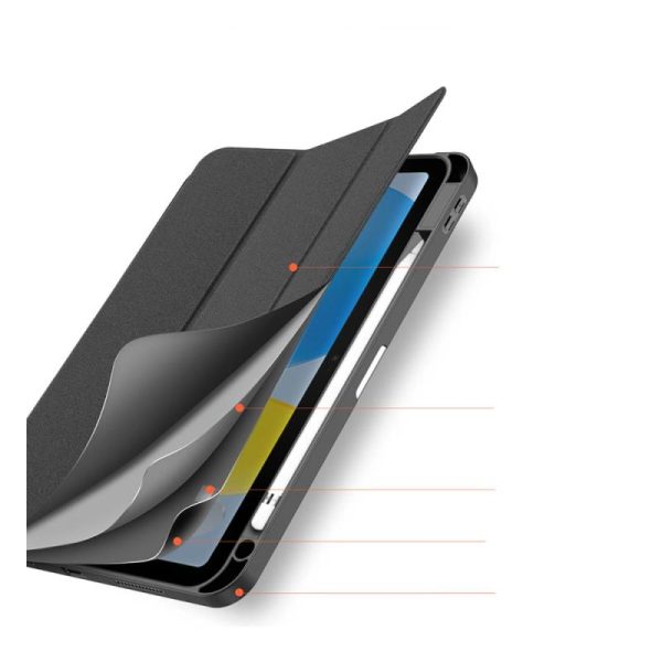 Θήκη TPU Flip Shock Proof Dux Ducis Domo Apple iPad 10.9'' (2022) Μαύρο - Image 5