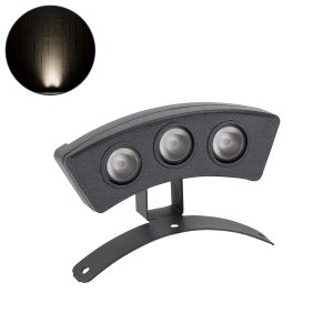 TREELIGHT-PLANTE 90516 Κυρτή Μπάρα Φωτισμού Wall Washer για Φυτά – Δέντρα LED 3W 285lm 15° DC 24V Αδιάβροχο IP67 Φυσικό Λευκό 4500K Dimmable – Γκρι Ανθρακί – Μ11 x Π3 x Υ8.2cm – 3 Χρόνια Εγγύηση
