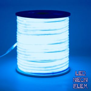 70595 TUBE 360° Degree Neon Flex Epistar LED SMD 2835 1m 12W/m 120LED/m 840lm/m 360° DC 230V Αδιάβροχη IP68 Μπλε Dimmable