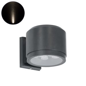 WALLLIGHT-GONA 90484 Φωτιστικό Τοίχου – Απλίκα LED 24W 2280lm 5° DC 24V Αδιάβροχο IP67 Μ13 x Π16.5 x Υ5cm Φυσικό Λευκό 4500K – Γκρι Ανθρακί – 3 Years Warranty