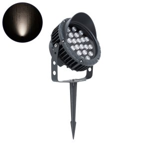 TREELIGHT-VINA 90361 Σποτ Φωτισμού με Αντιθαμβωτική Γρίλια Ειδικό για Φυτά – Δέντρα με Βάση Κήπου / Καρφωτό LED 24W 2280lm 10° DC 24V Αδιάβροχο IP65 L21.5 x W18.3 x H14cm Φυσικό Λευκό 4500K – Γκρι Ανθρακί – 3 Years Warranty