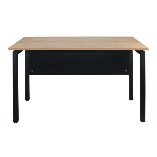 UNIT Γραφείο Μέταλλο Βαφή Μαύρο, Melamine Απόχρωση Sonoma - Image 3