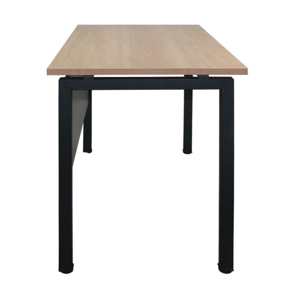 UNIT Γραφείο Μέταλλο Βαφή Μαύρο, Melamine Απόχρωση Sonoma - Image 4