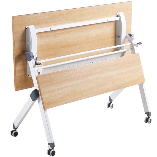 UNIT Γραφείο Η/Υ, Μέταλλο Βαφή Άσπρο, Melamine Απόχρωση Sonoma - Image 3