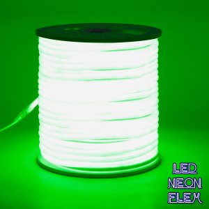 70594 TUBE 360° Degree Neon Flex Epistar LED SMD 2835 1m 12W/m 120LED/m 840lm/m 360° DC 230V Αδιάβροχη IP68 Πράσινο Dimmable