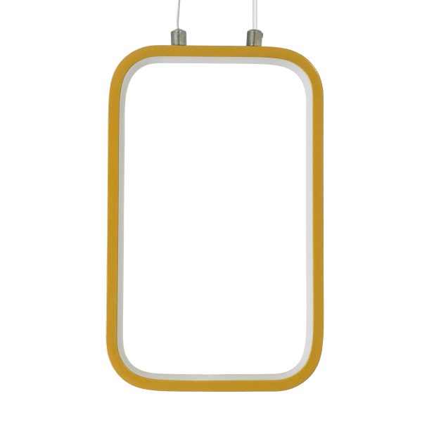 NEROBA 61301 Κρεμαστό Φωτιστικό Οροφής Linear Design LED CCT 12W 1320lm 360° AC 220-240V - Εναλλαγή Φωτισμού μέσω Διακόπτη On/Off All In One Ψυχρό 6000k+Φυσικό 4500k+Θερμό 2700k Μ16 x Π1.6 x Υ25.5cm - Χρυσό Βούρτσας - 3 Years Warranty - Image 5