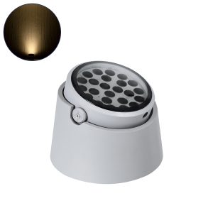 FLOOD-RANA 90489 Κινούμενος Προβολέας Σποτ Wall Washer LED 36W 3240lm 5° DC 24V Αδιάβροχο IP67 Θερμό Λευκό 2700K Dimmable – Γκρι – Μ26.5 x Π26.5 x Υ20cm – 3 Χρόνια Εγγύηση