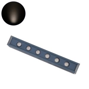 WASHER-VAIA 90180 Μπάρα Φωτισμού Wall Washer LED 6W 690lm 30° DC 24V Αδιάβροχο IP65 Φυσικό Λευκό 4500K Dimmable – Γκρι Ανθρακί – Μ30 x Π4 x Υ5cm – 3 Χρόνια Εγγύηση