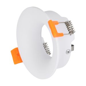 OMICRON 60632 Χωνευτό Στρόγγυλο Σποτ Οροφής για Λάμπα MR16/GU10 – IP20 – Χυτό Αλουμίνιο – Φ8.5 x Υ3cm – Λευκό – 5 Years Warranty