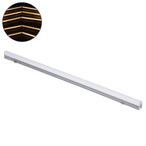 DIGI-BAR 90213 Ψηφιακή Pixel Addressable Facade Μπάρα LED 12W 840lm 180° DC 24V Αδιάβροχο IP65  8 x Pixel Θερμό Λευκό 2700K DMX512 Dimmable SPI/TTL Protocol IC UCS512C0 – Ασημί & Λευκό – Μ100 x Π3 x Υ4.5cm – 3 Χρόνια Εγγύηση