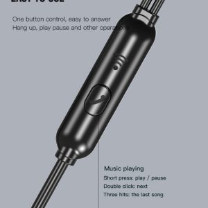 XO EP37 In-ear Handsfree  1.15μ Μαύρο