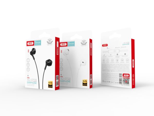 XO EP39 Half In-ear Handsfree  1.15μ Άσπρο - Image 2