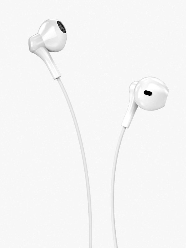XO EP39 Half In-ear Handsfree  1.15μ Άσπρο - Image 3