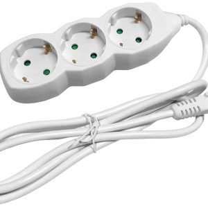 Entac Πολύπριζο 3 Θέσεων Χωρίς Διακόπτη 3×1.5mm 1.5m