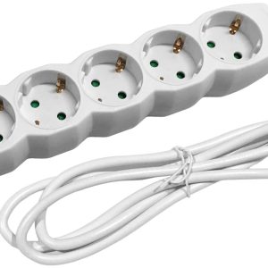 Entac Πολύπριζο 6 Θέσεων Χωρίς Διακόπτη 3×1.5mm 5m