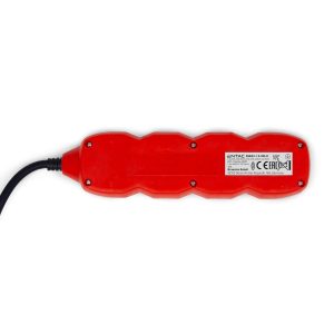 Entac Πολύπριζο 3 Θέσεων Με Διακόπτη 3×1.0mm 1.5m Κόκκινο