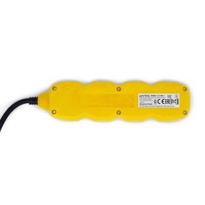 Entac Πολύπριζο 3 Θέσεων Με Διακόπτη 3×1.0mm 1.5m Κίτρινο