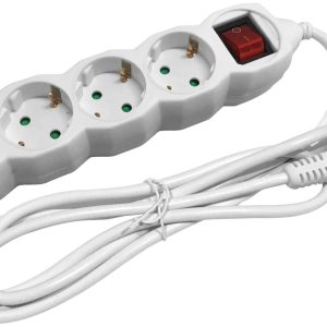 Entac Πολύπριζο 4 Θέσεων Με Διακόπτη 3×1.5mm 1.5m
