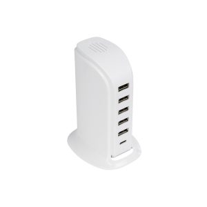79704 Επιτραπέζιος Φορτιστής Πολύμπριζο USB με 5 θύρες