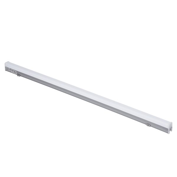 DIGI-BAR 90214 Ψηφιακή Pixel Addressable Facade Μπάρα LED 12W 720lm 180° DC 24V Αδιάβροχο IP65  8 x Pixel RGB DMX512 Dimmable SPI/TTL Protocol IC UCS512C0 - Ασημί & Λευκό - Μ100 x Π3 x Υ4.5cm - 3 Χρόνια Εγγύηση - Image 2