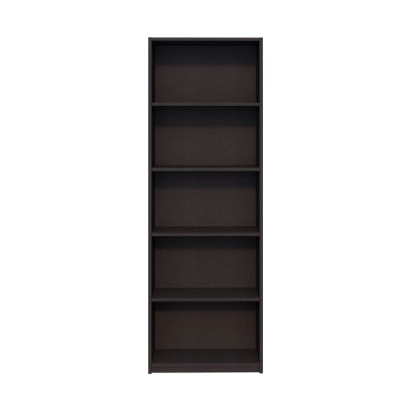 Βιβλιοθήκη μελαμίνης Max  χρώμα ανθρακί 58x23x170εκ. - Image 4
