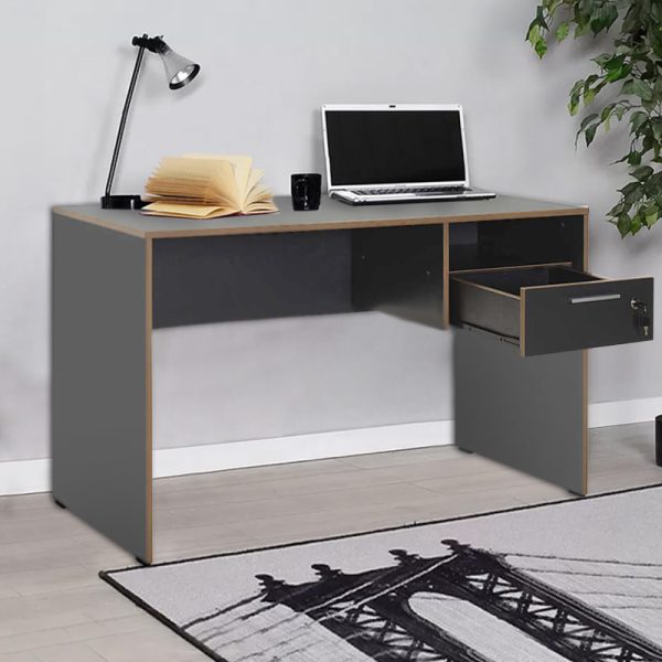 Γραφείο εργασίας Concept  χρώμα ανθρακί 120x60x75εκ. - Image 3