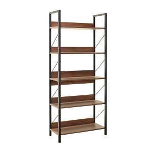 Βιβλιοθήκη Connect  χρώμα καρυδί 73x35x172εκ.