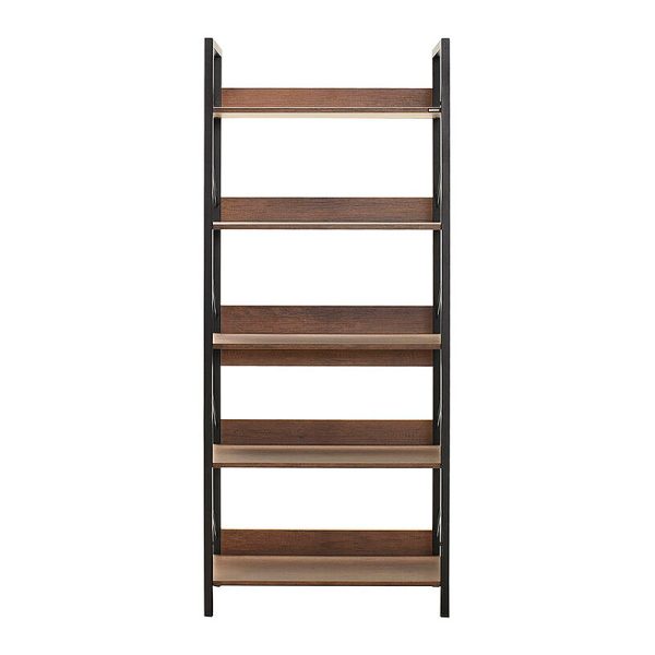 Βιβλιοθήκη Connect  χρώμα καρυδί 73x35x172εκ. - Image 3