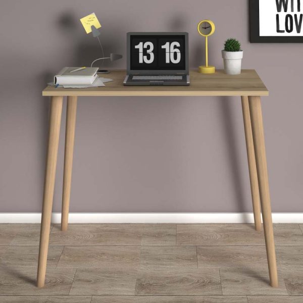 Γραφείο Fiona  από μελαμίνη χρώμα oak 90x55x75εκ. - Image 3