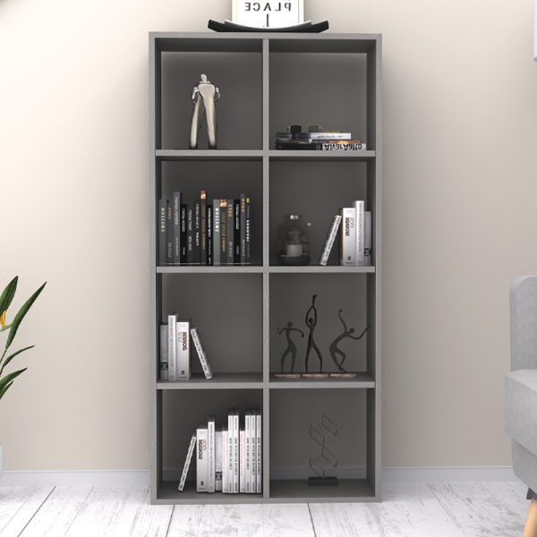 Βιβλιοθήκη Anser  χρώμα γκρι σκυροδέματος 69,8x29x142εκ. - Image 2