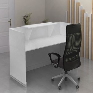 Γραφείο υποδοχής – reception Lemmon  χρώμα λευκό 120x70x110εκ.