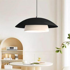Φωτιστικό οροφής Eliora  E27 μεταλλικό μονόφωτο χρώμα μαύρο Ø36×100εκ.