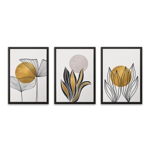 Πίνακας “Plants”  3 τμχ. σε πλαίσιο 35x45x2εκ.