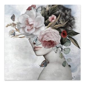 Πίνακας σε καμβά “Hidden Face”  ψηφιακής εκτύπωσης 60x60x3 εκ.