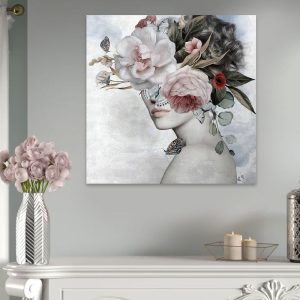 Πίνακας σε καμβά “Hidden Face”  ψηφιακής εκτύπωσης 60x60x3 εκ.