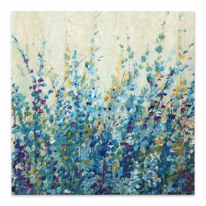 Πίνακας σε καμβά “Wildflowers”  ψηφιακής εκτύπωσης 60x60x3εκ.