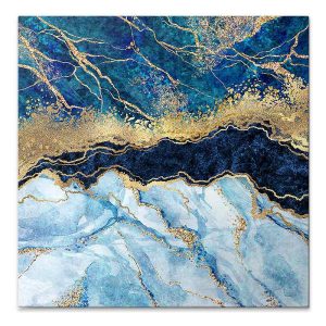 Πίνακας σε καμβά “Deep Blue”  ψηφιακής εκτύπωσης 50x50x3εκ.