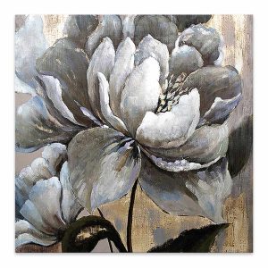 Πίνακας σε καμβά “White Magnolias”  ψηφιακής εκτύπωσης 50x50x3εκ.