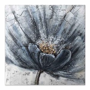 Πίνακας σε καμβά “Blue Flower”  ψηφιακής εκτύπωσης 100x100x3εκ.