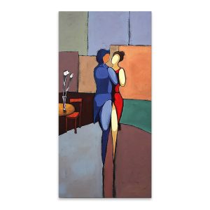 Πίνακας σε καμβά “Dance Couple”  ψηφιακής εκτύπωσης 40x80x3εκ.
