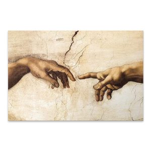 Πίνακας σε καμβά “The Creation of Adam”  ψηφιακής εκτύπωσης 100x70x3εκ.