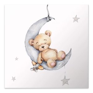 Πίνακας σε καμβά “Baby Bear”  ψηφιακής εκτύπωσης 40x40x3εκ.