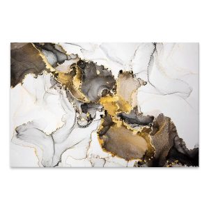 Πίνακας σε καμβά “Abstract Golden Dream”  ψηφιακής εκτύπωσης 100x70x3εκ.