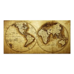 Πίνακας σε καμβά “Ancient World Map”  ψηφιακής εκτύπωσης 120x60x3εκ.