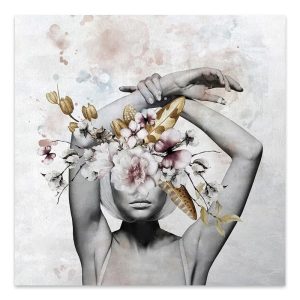 Πίνακας σε καμβά “Hidden Face”  ψηφιακής εκτύπωσης 100x100x3εκ.