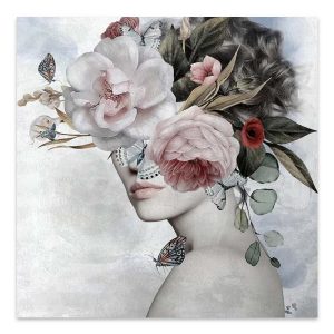 Πίνακας σε καμβά “Hidden Face”  ψηφιακής εκτύπωσης 100x100x3εκ.