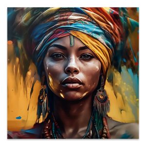 Πίνακας σε καμβά “Powerful Woman”  ψηφιακής εκτύπωσης 100x100x3εκ.