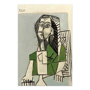 Πίνακας σε καμβά “Seated Woman”  ψηφιακής εκτύπωσης 60x90x3εκ.